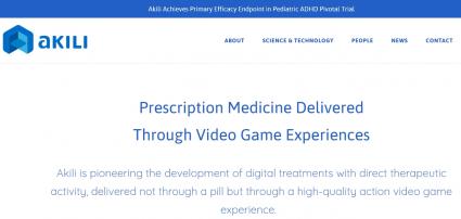 Akili Interactive Computer Spiel Healthcare