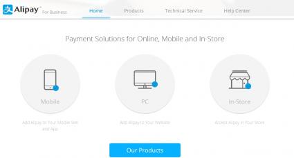Alipay Bezahlsystem aus China