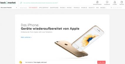 Angebot des E-Commerce Anbieters BackMarket