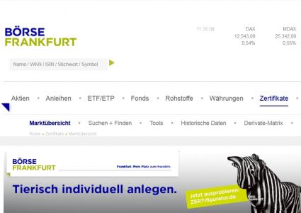 Börse Frankfurt Zertifikate Handelssegment