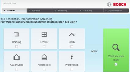 Effizienzhaus online Startseite zum Hauskonfigurator