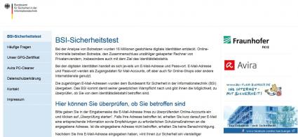 BSI Webseite zum E-Mail Schutz