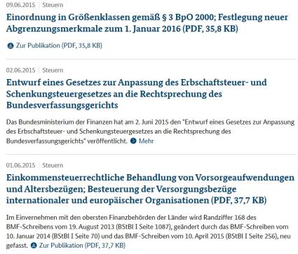 Bundesministerium Finanzen Steuer Regelungen