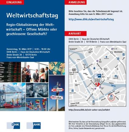 DIHK Weltwirtschaftstag Einladung