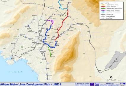 EIB Finanzierungsprojekt Metro Linie 4 Athen