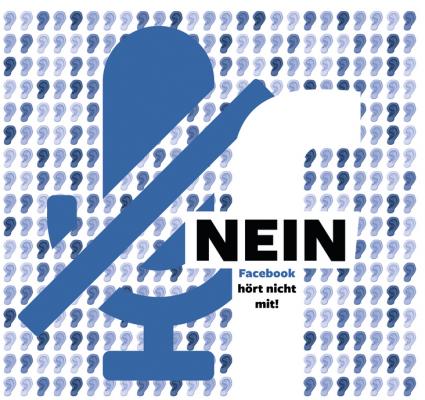 Facebook Logo Nein nicht mithören