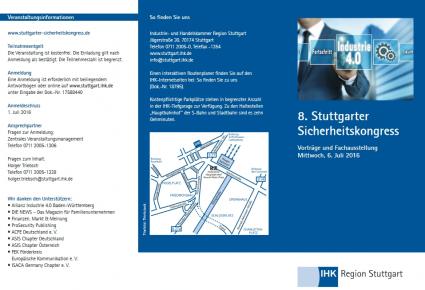 IHK Region Stuttgart Einladung Sicherheitskongress