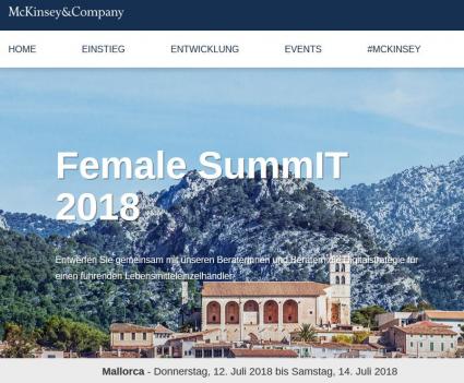 McKinsey Female Summit auf Mallorca Screenshot