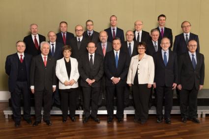 Mitglieder des EZB Rat im Januar 2015