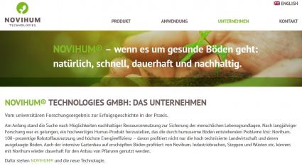 Novihum Technologie Webscreen