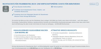Roland Rechtsschutz für Steuerberater