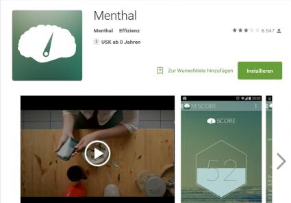 Smartphone App Menthal der Uni Bonn