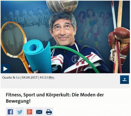 Quarks und Co Fitness und Sport Sendung