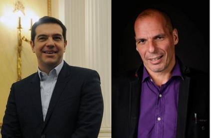Alexis Tsipras und Yianis Varoufakis (re)