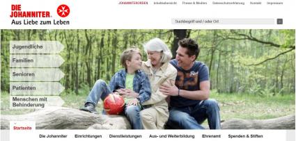 Screen Johanniter Website